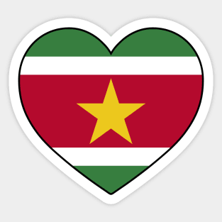 Heart - Suriname Sticker